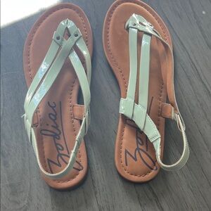 Zodiac Women's Light Green Strappy Sandals